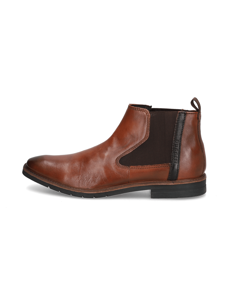 BUGATTI-Glattleder-Chelsea-Boot-cognac