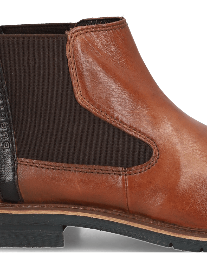 BUGATTI-Glattleder-Chelsea-Boot-cognac