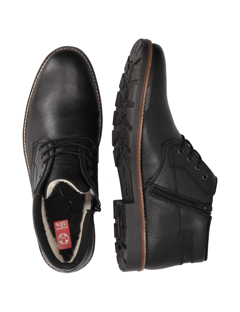 Rieker-kotníčkové-boty---hladká-kůže-černá