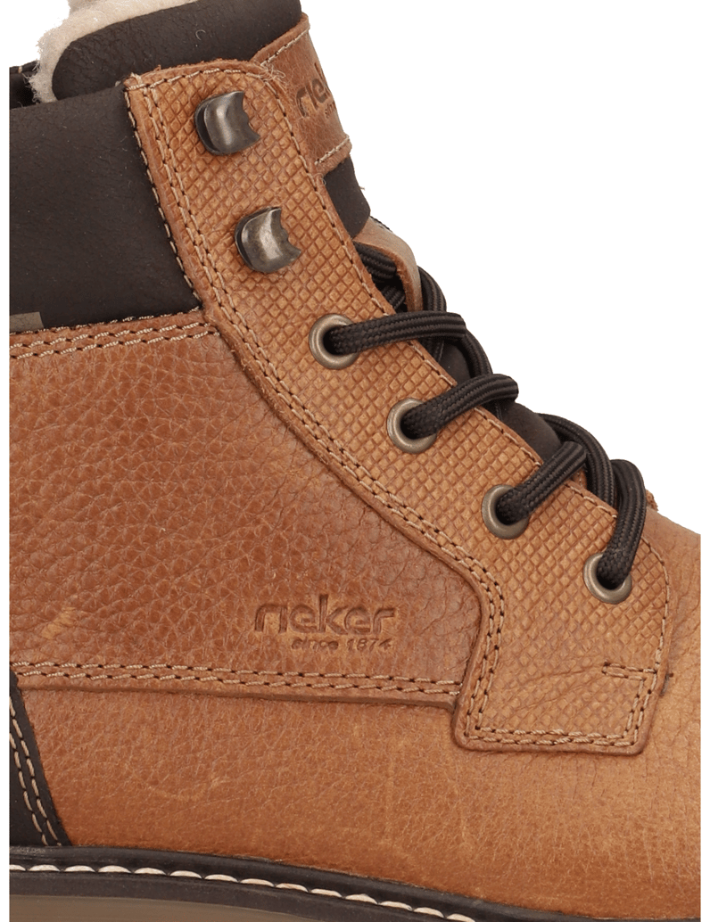 Rieker-hladká-kůže-kotníčkové-boty-koňaková