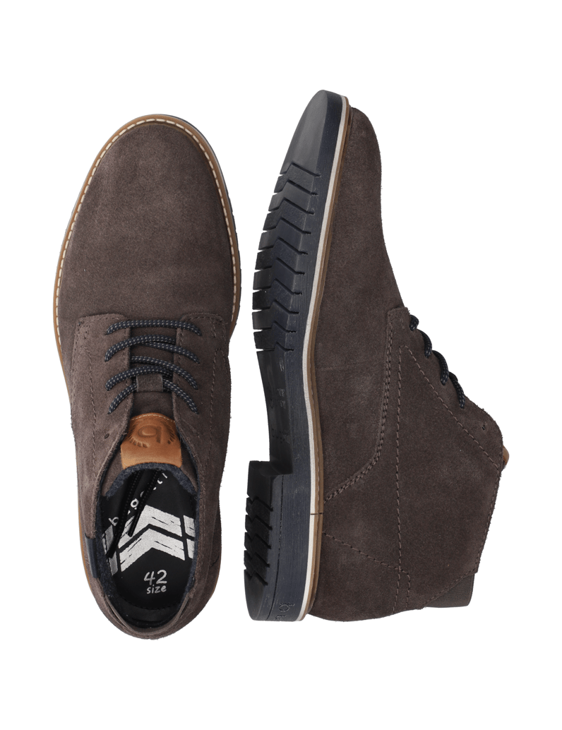 BUGATTI-velur-kotníčkové-boty-šedá