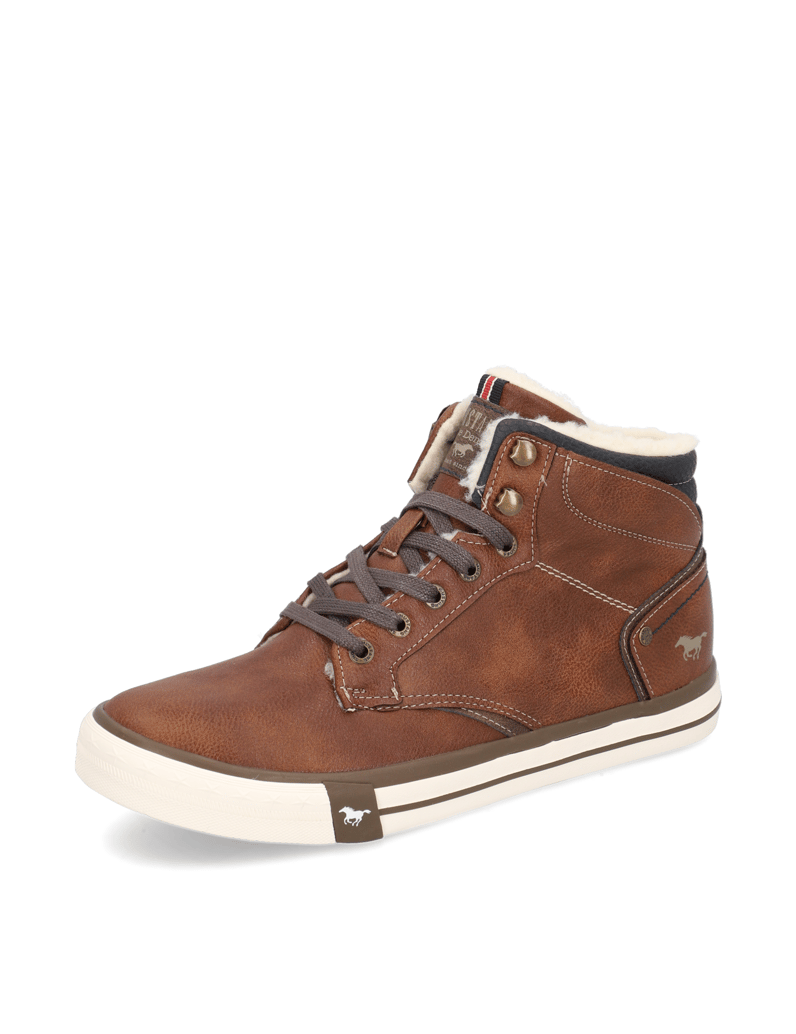 Mustang-kotníčkové-boty-hnědá