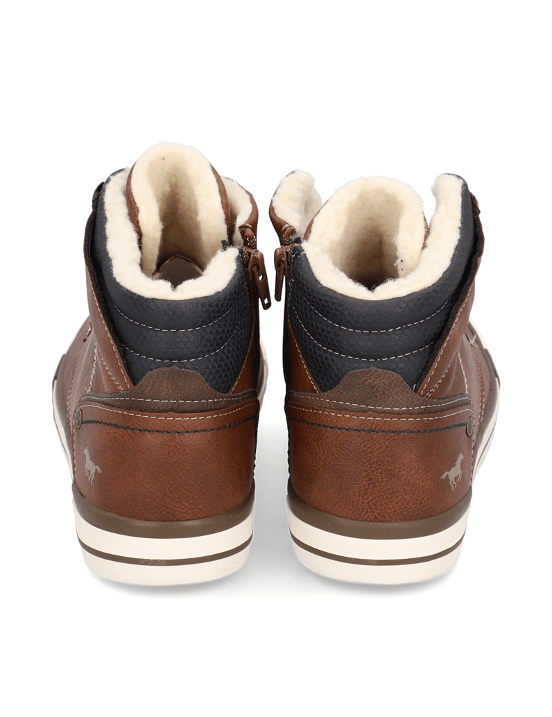 Mustang-kotníčkové-boty-hnědá