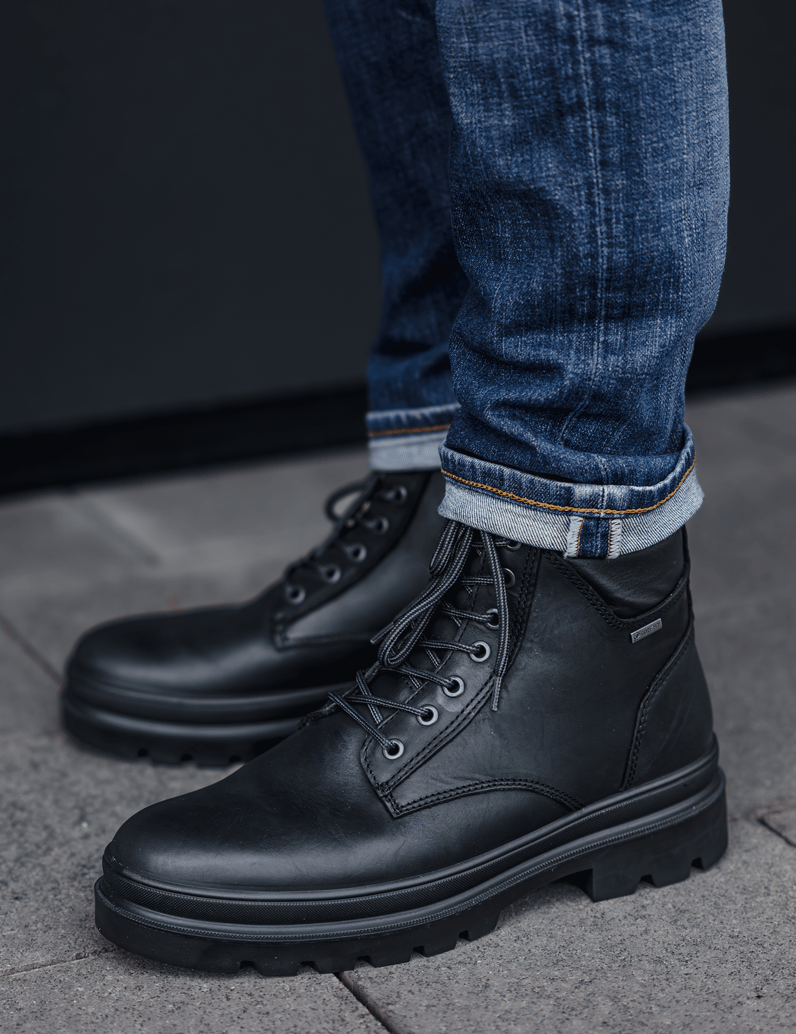 IGI&CO-hladká-koža-členková-obuv-čierna