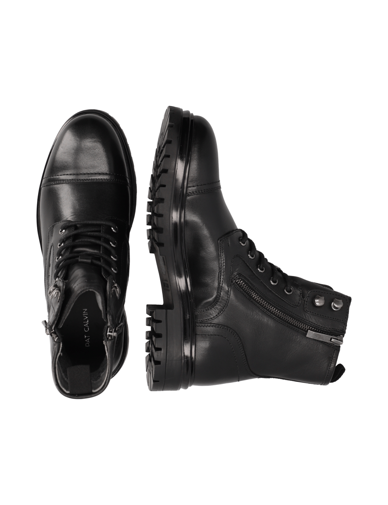 Pat-Calvin-Glattleder-Boot-schwarz