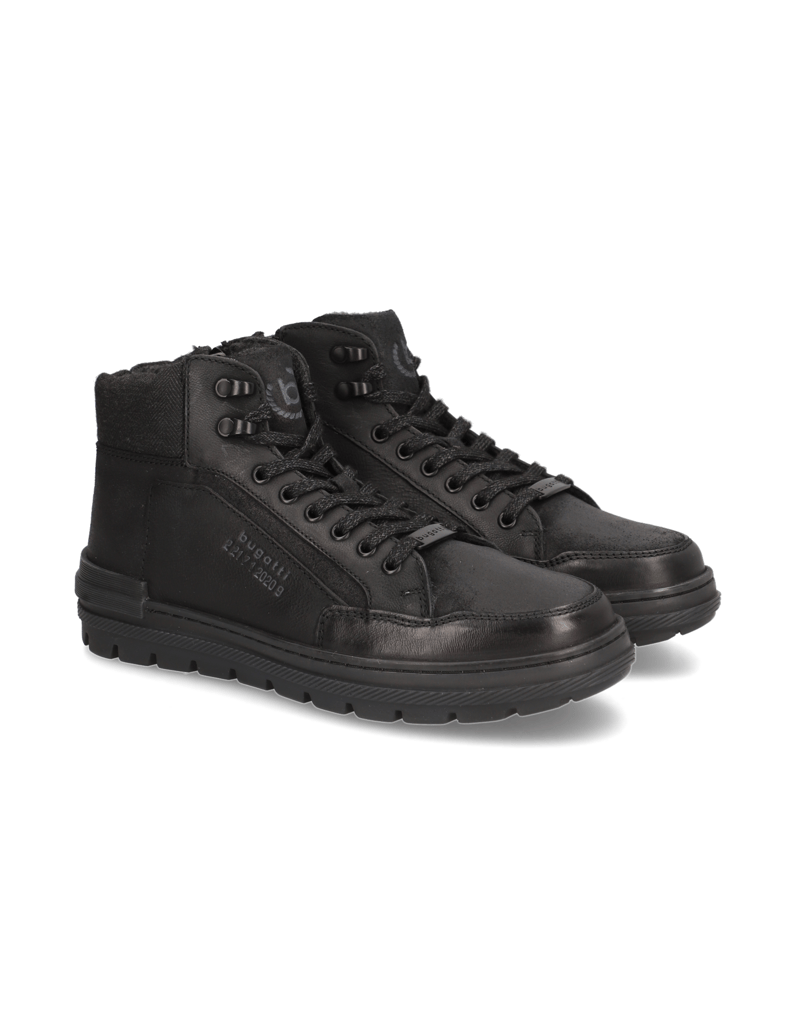 BUGATTI-DENIM-športni-gležnjarji-črna