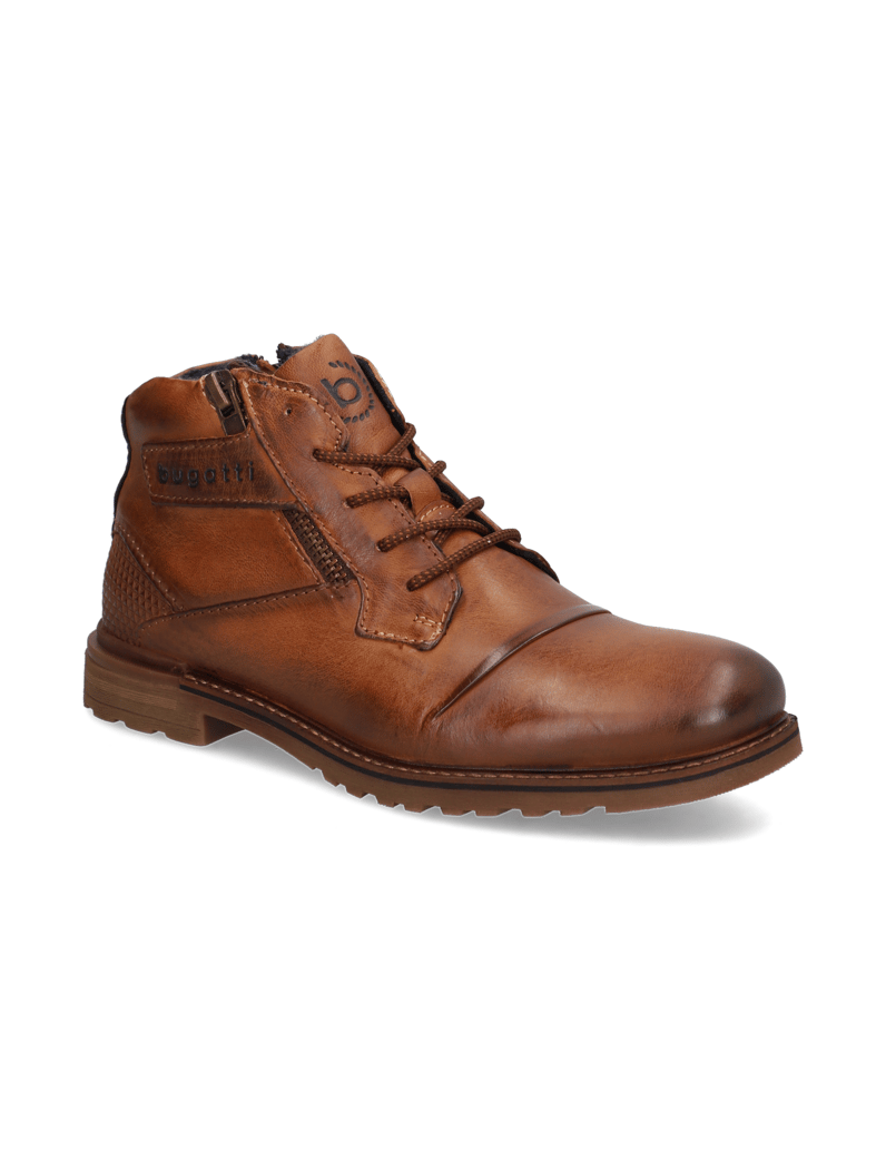 BUGATTI-DENIM-Sportovní-kotníčkové-boty-koňaková