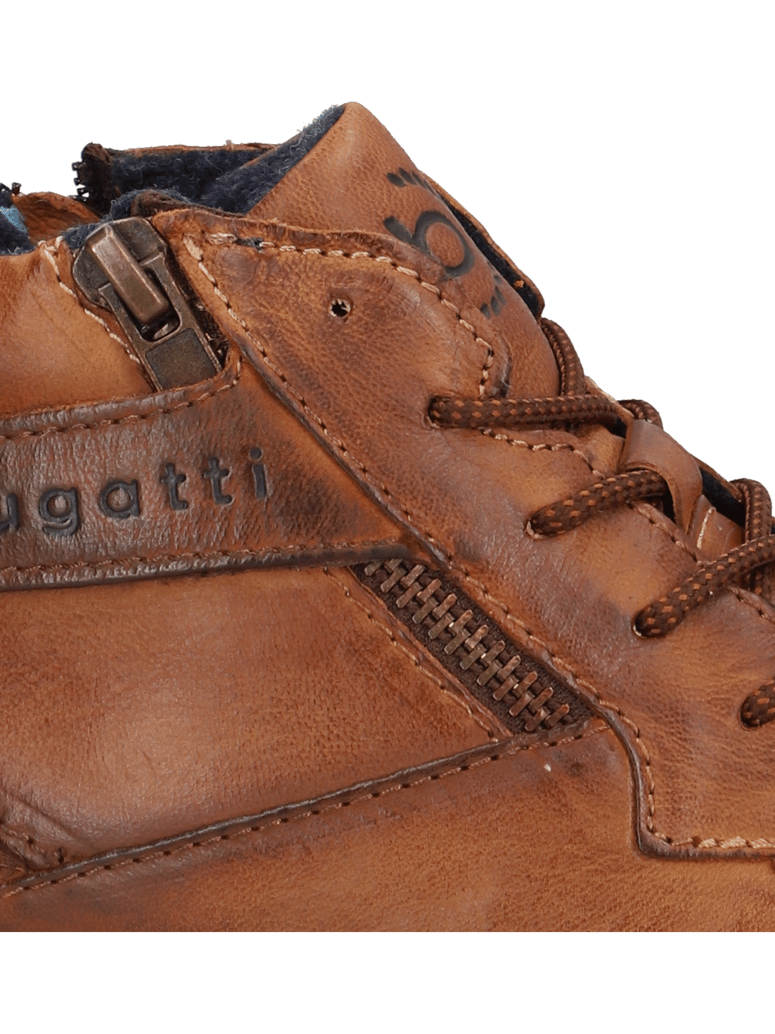 BUGATTI-DENIM-Sportovní-kotníčkové-boty-koňaková
