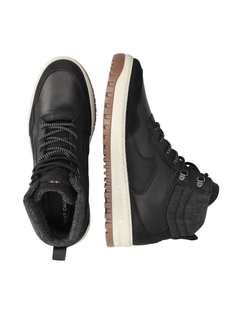 Pat-Calvin-Lederkombination-Sneaker-Mid-Cut-hnědá