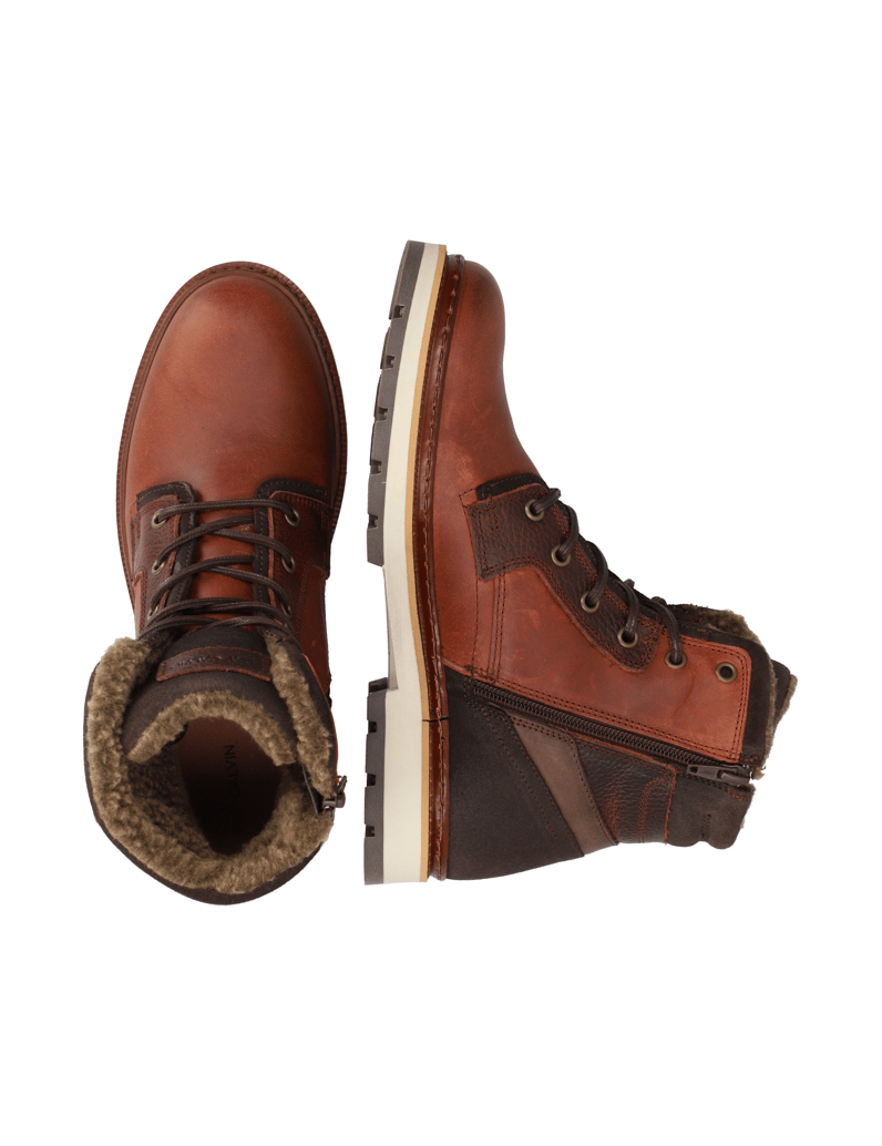 Pat-Calvin-Glattleder-Boot-hnedá