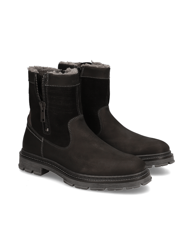 Pat-Calvin-Lederkombination-Stiefel-schwarz