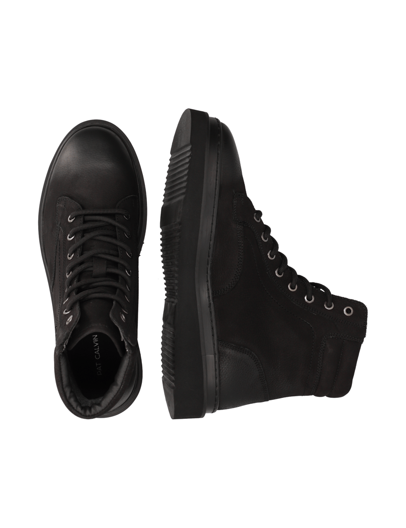 Pat-Calvin-Nubukleder-Boot-schwarz