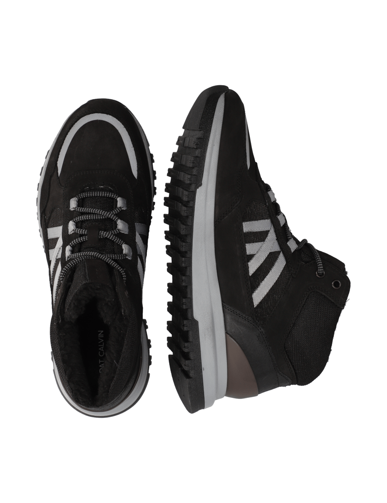 Pat-Calvin-Lederkombination-Boot-črna