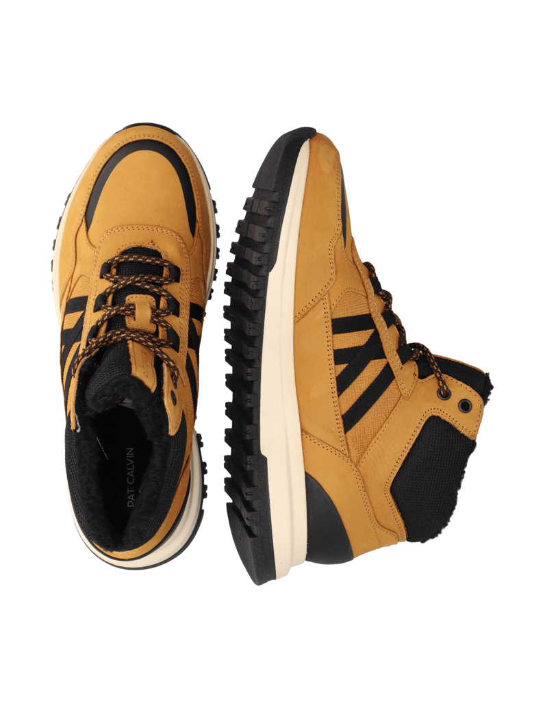 Pat-Calvin-Lederkombination-Boot-schwarz