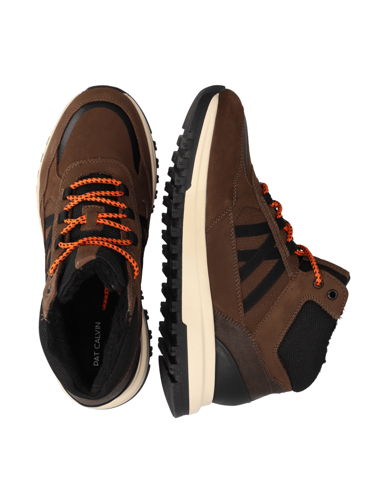 Pat-Calvin-Lederkombination-Boot-črna