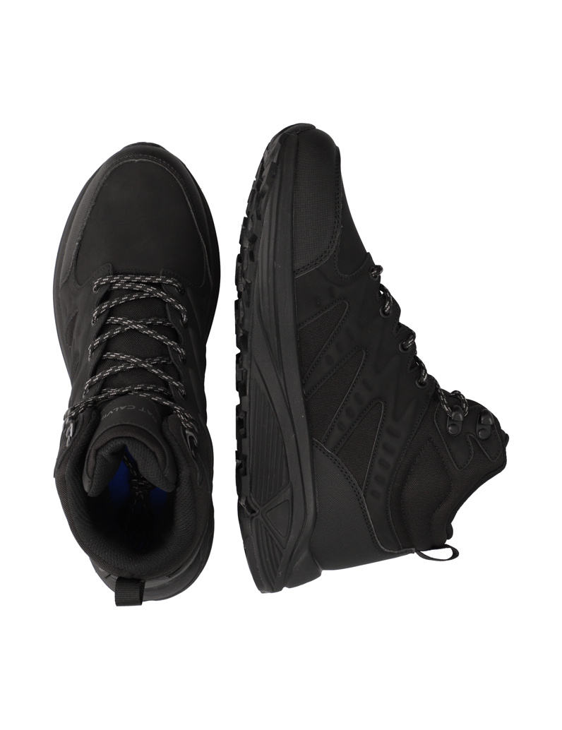 Pat-Calvin-Lederimitat-Boot-schwarz