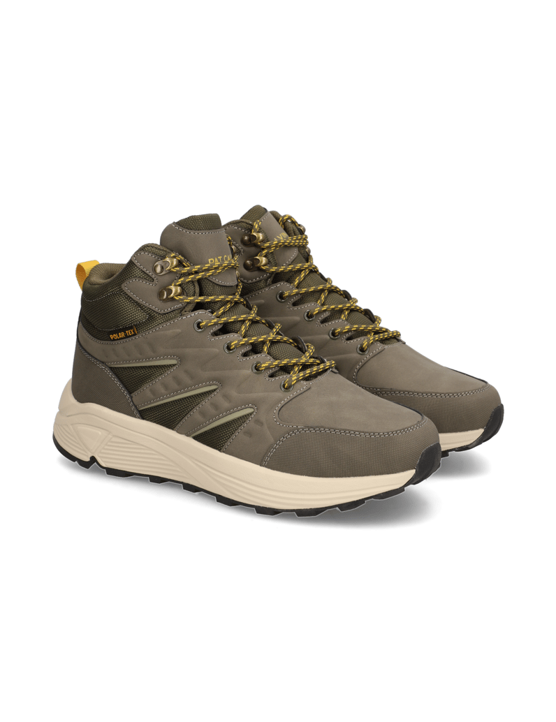 Pat-Calvin-Lederimitat-Boot-schwarz