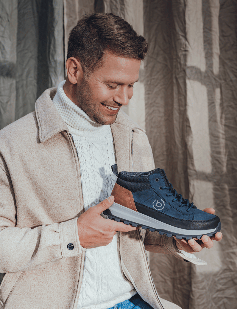 BUGATTI-DENIM-kotníčkové-tenisky-modrá