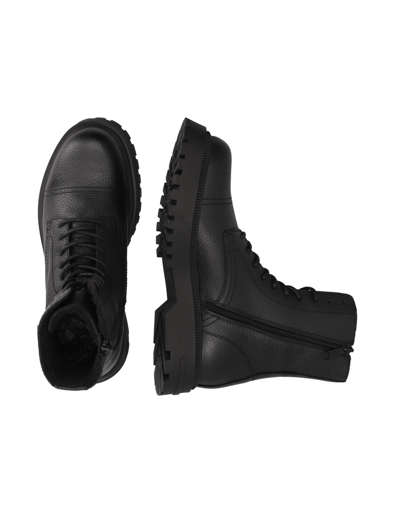 Tommy-Hilfiger-TJM-LACE-UP-MID-BOOT-TUMBLED-WL-schwarz