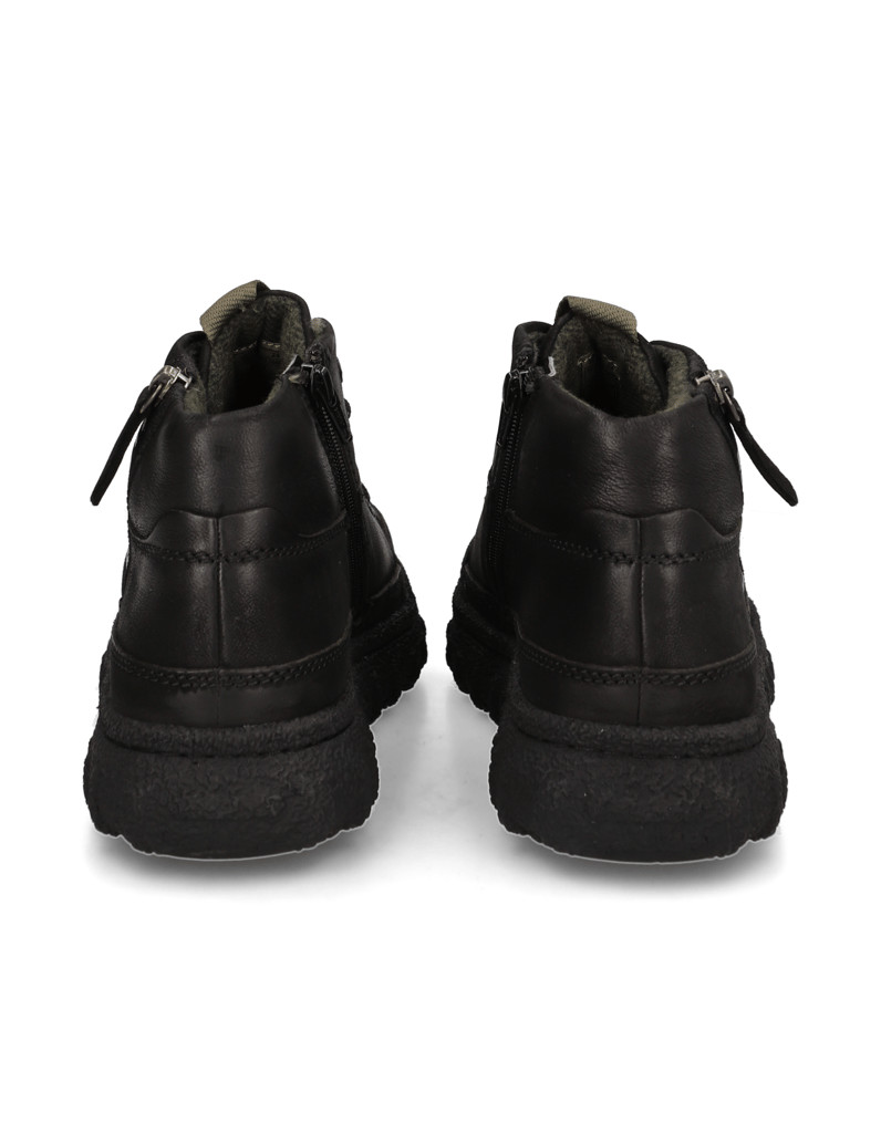 BUGATTI-DENIM-nubuk-kotníčkové-boty-černá