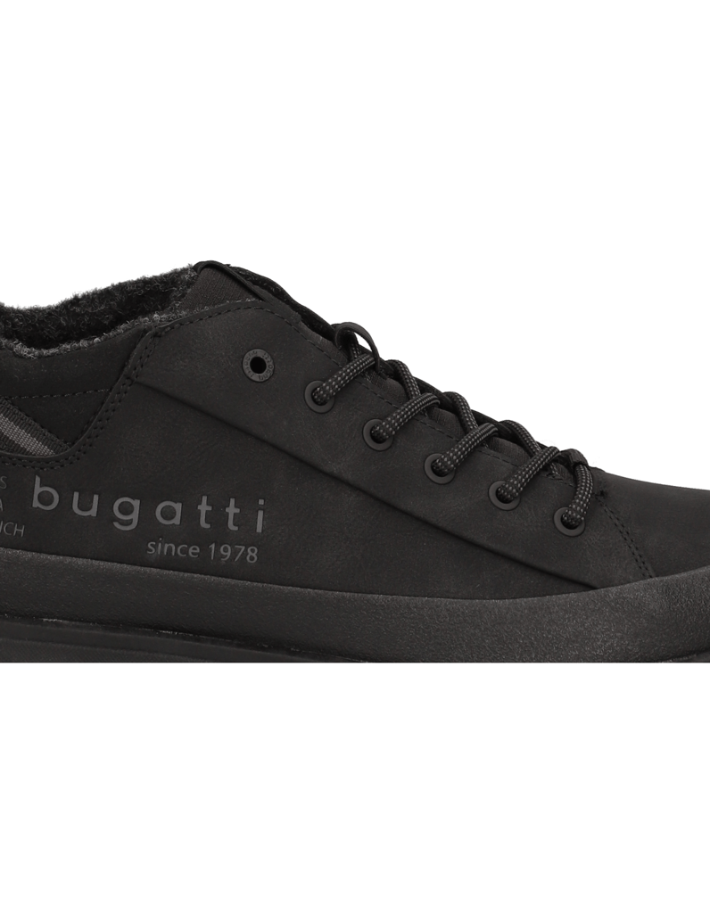 BUGATTI-DENIM-Imitácia-kože-kotníčkové-boty-černá