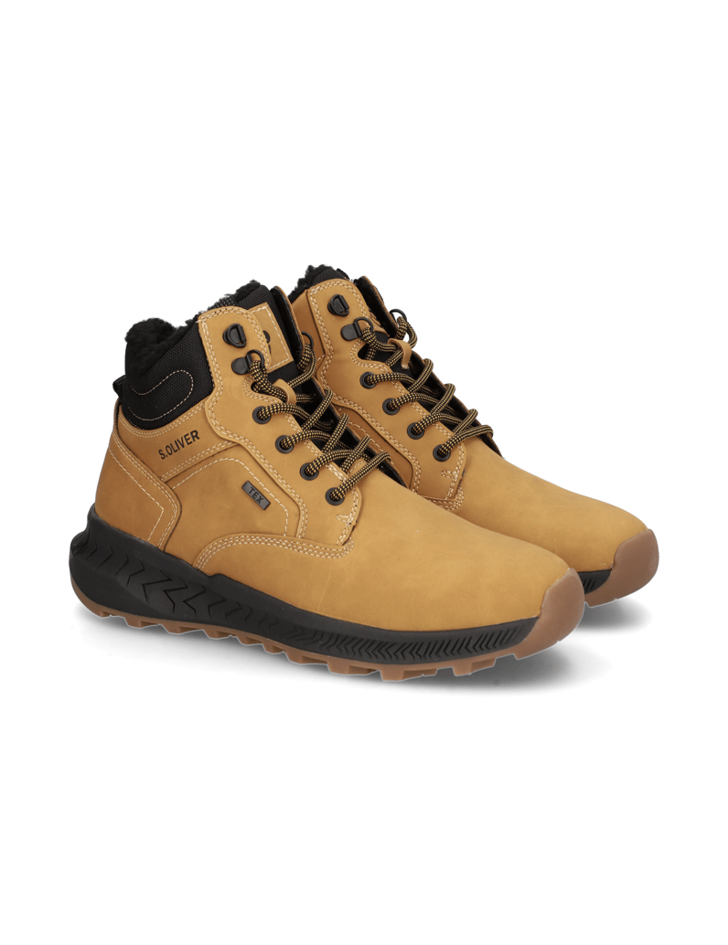 S.Oliver-Lederimitat-Boot-cognac