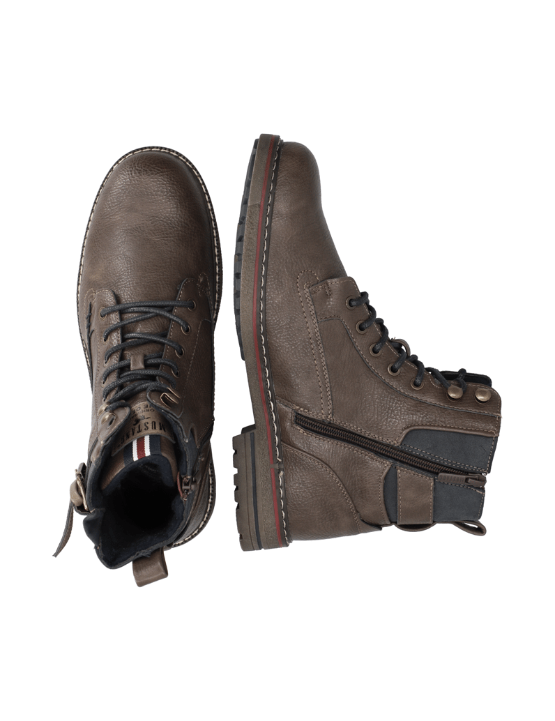 Mustang-imitácia-kože-členková-obuv-hnedá