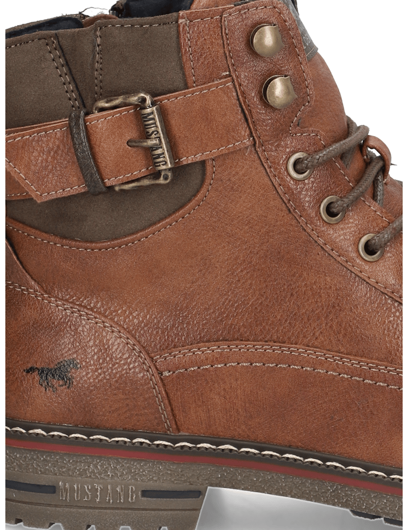Mustang-imitácia-kože-členková-obuv-hnedá