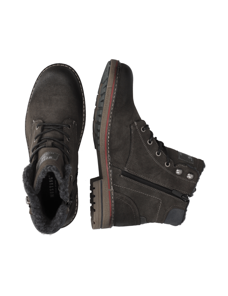 Mustang-imitácia-kože-členková-obuv-hnedá