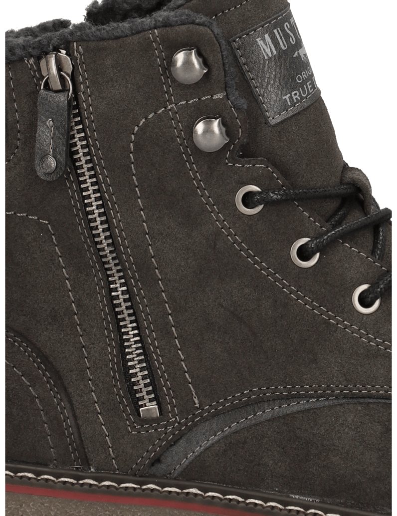 Mustang-imitácia-kože-členková-obuv-hnedá