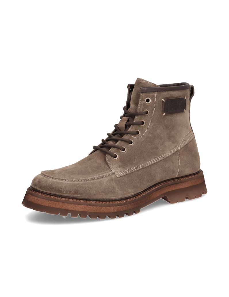 Pat-Calvin-velur-kotníčkové-boty-hnědá