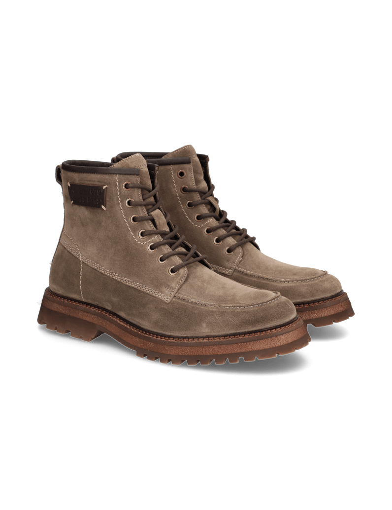 Pat-Calvin-velur-kotníčkové-boty-hnědá