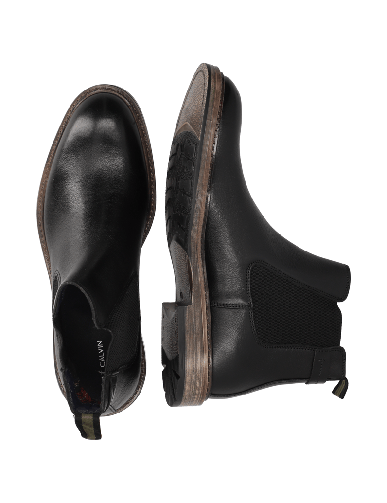 Pat-Calvin-gladko-usnje-Chelsea-gležnjarji-črna