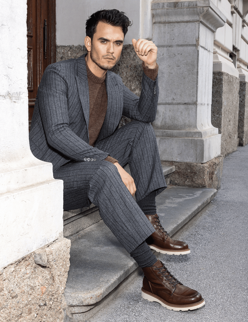 Pat-Calvin-gladko-usnje-gležnjarji-črna