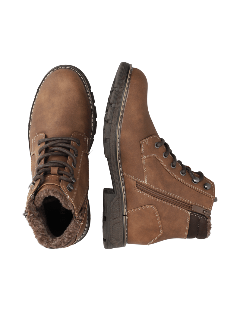 Frank-Walker-imitácia-kože-členková-obuv-hnedá