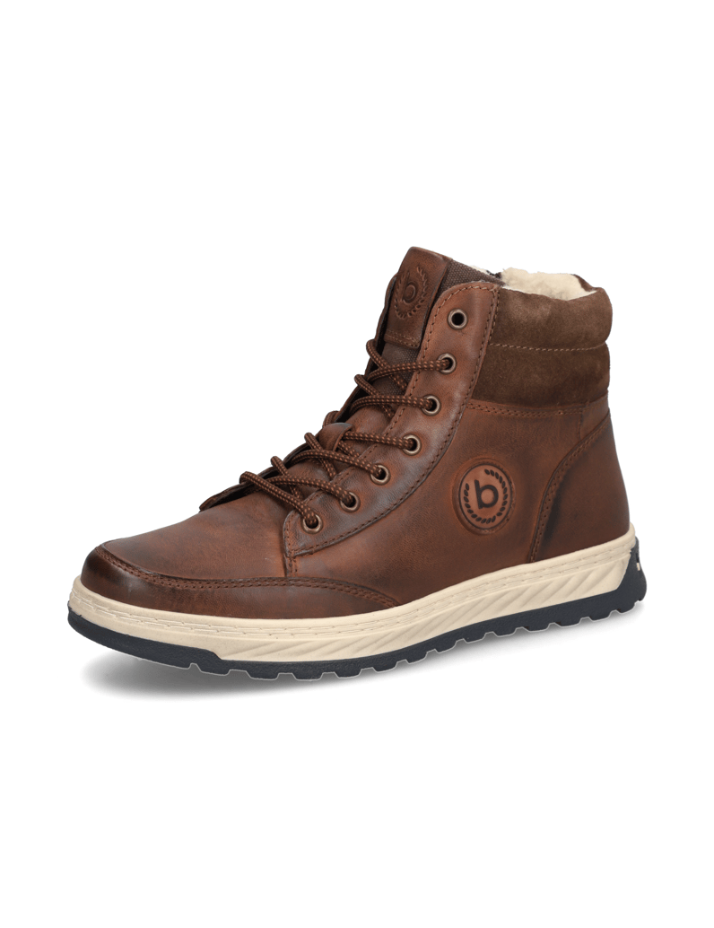 BUGATTI-DENIM-členková-obuv-hnedá