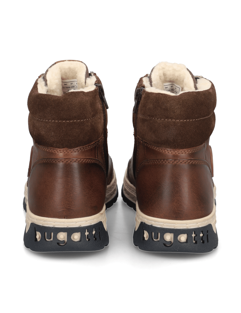 BUGATTI-DENIM-členková-obuv-hnedá