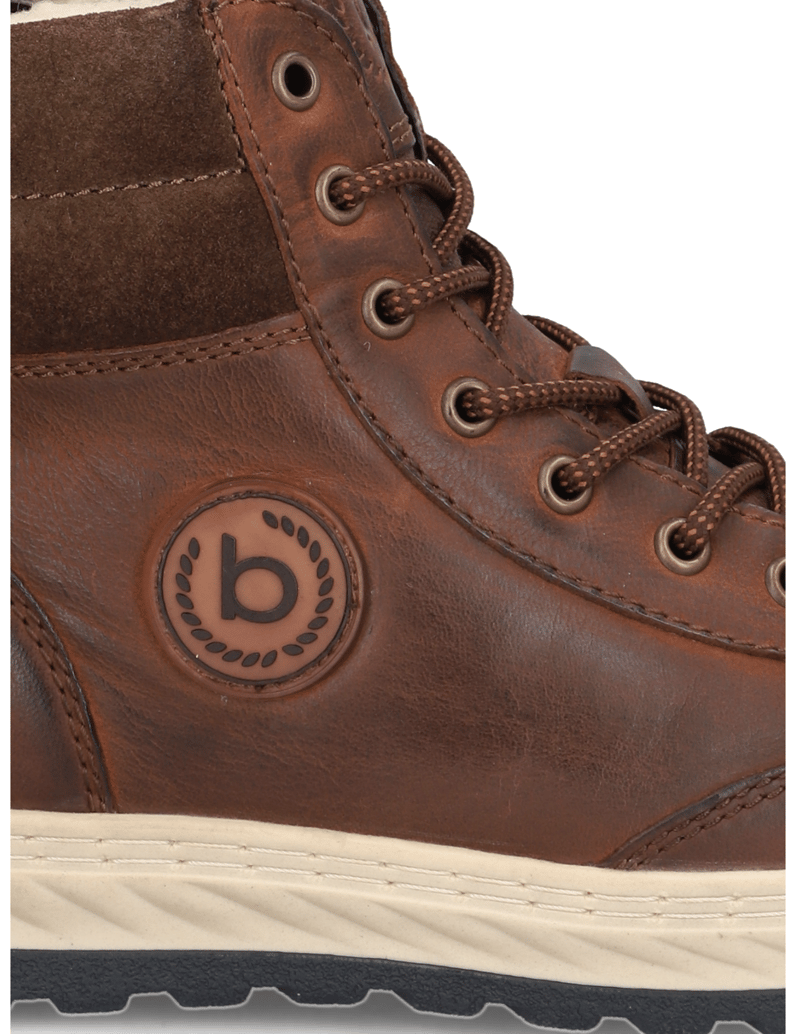 BUGATTI-DENIM-členková-obuv-hnedá