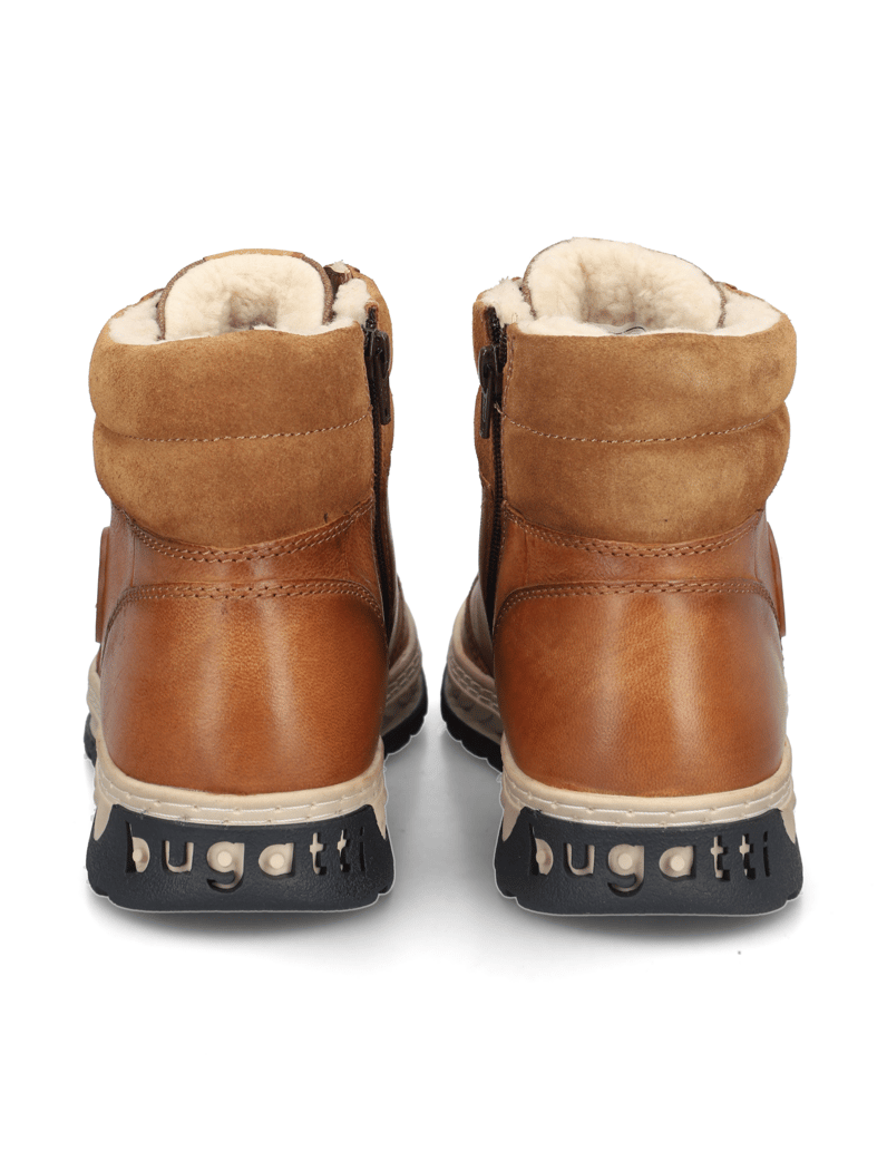 BUGATTI-DENIM-členková-obuv-hnedá