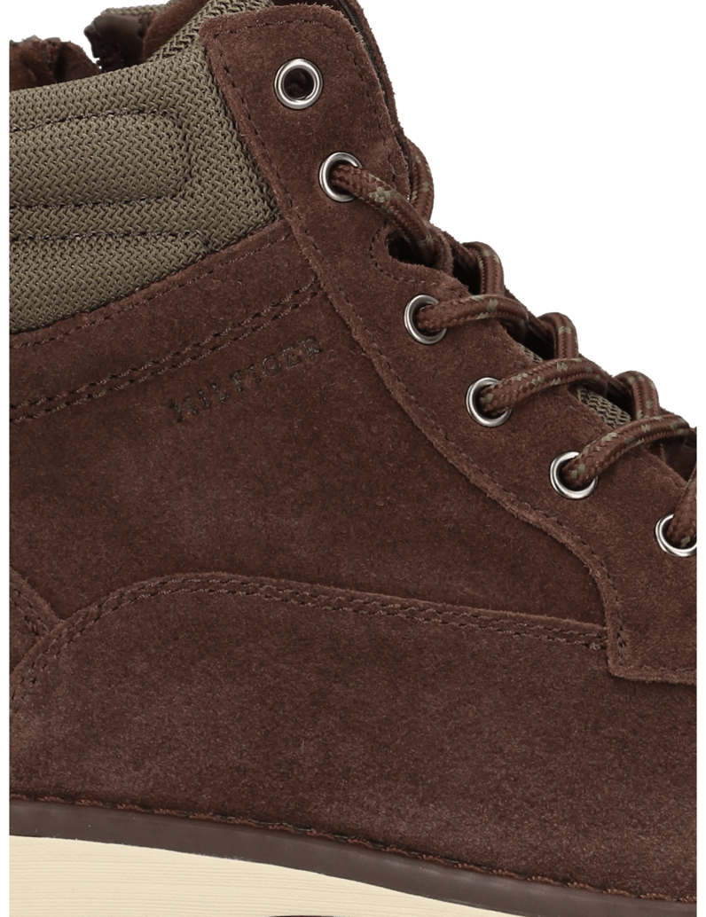 Tommy-Hilfiger-CORPORATE-W-SUEDE-LACEBOOT-hnedá
