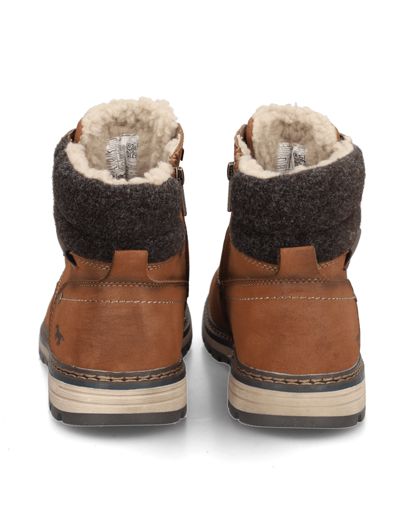 Mustang-členková-obuv-koňaková