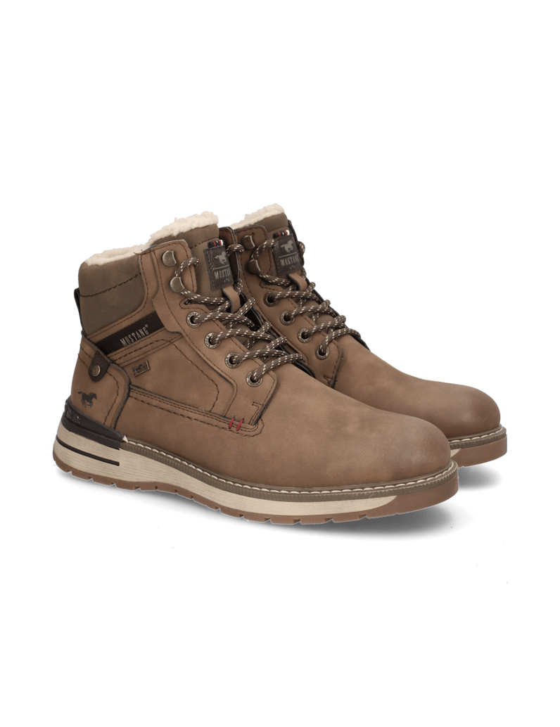 Mustang-kotníčkové-boty-béžová