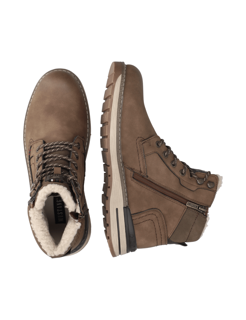 Mustang-kotníčkové-boty-béžová