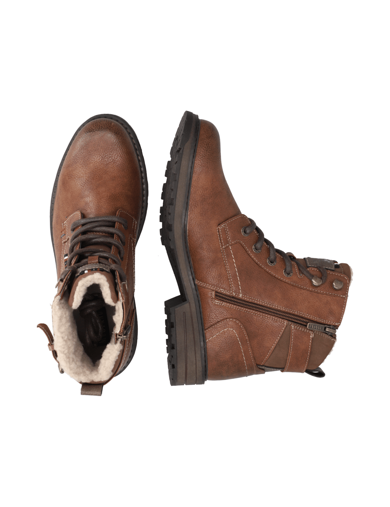 Mustang-kotníčkové-boty-hnědá