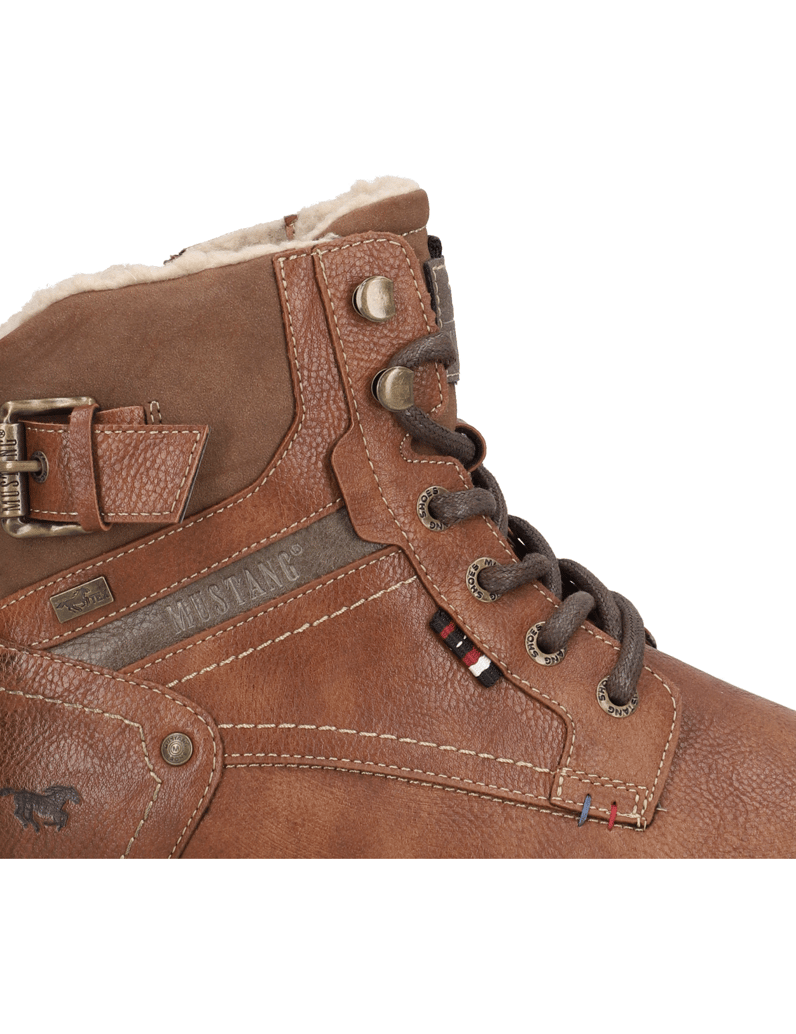 Mustang-kotníčkové-boty-hnědá