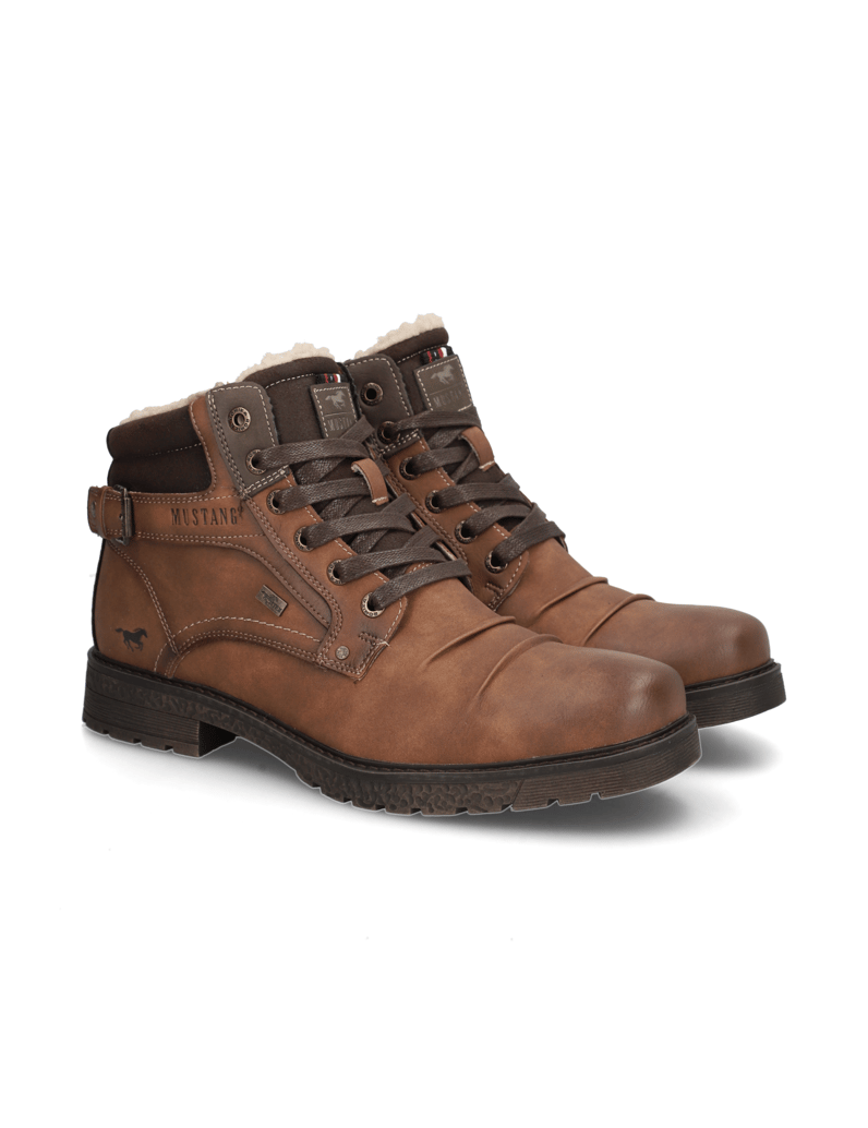 Mustang-kotníčkové-boty-koňaková