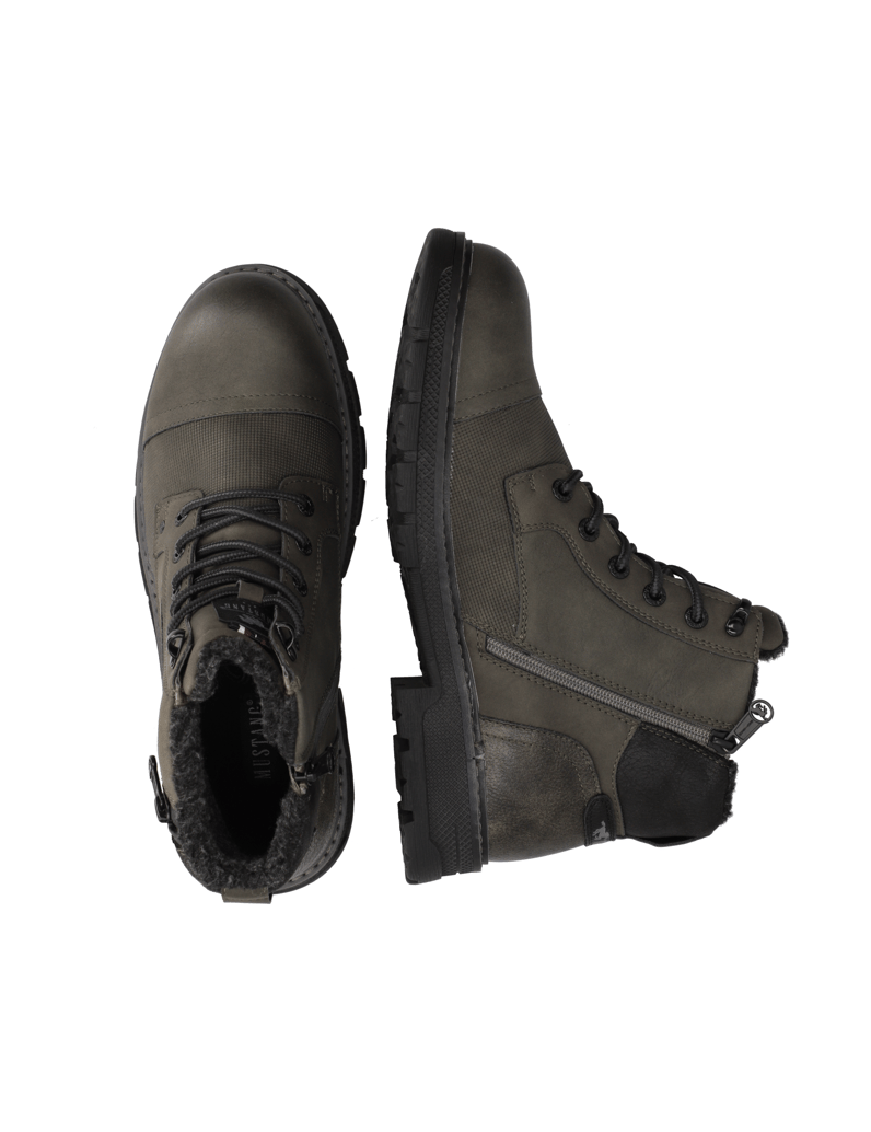 Mustang-kotníčkové-boty-olivová