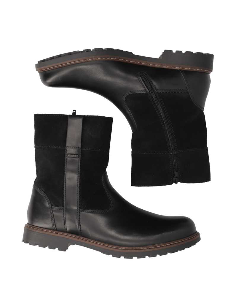 Frank-Walker-Lederkombination-Stiefel-schwarz