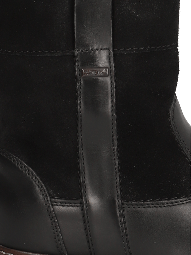 Frank-Walker-Lederkombination-Stiefel-schwarz