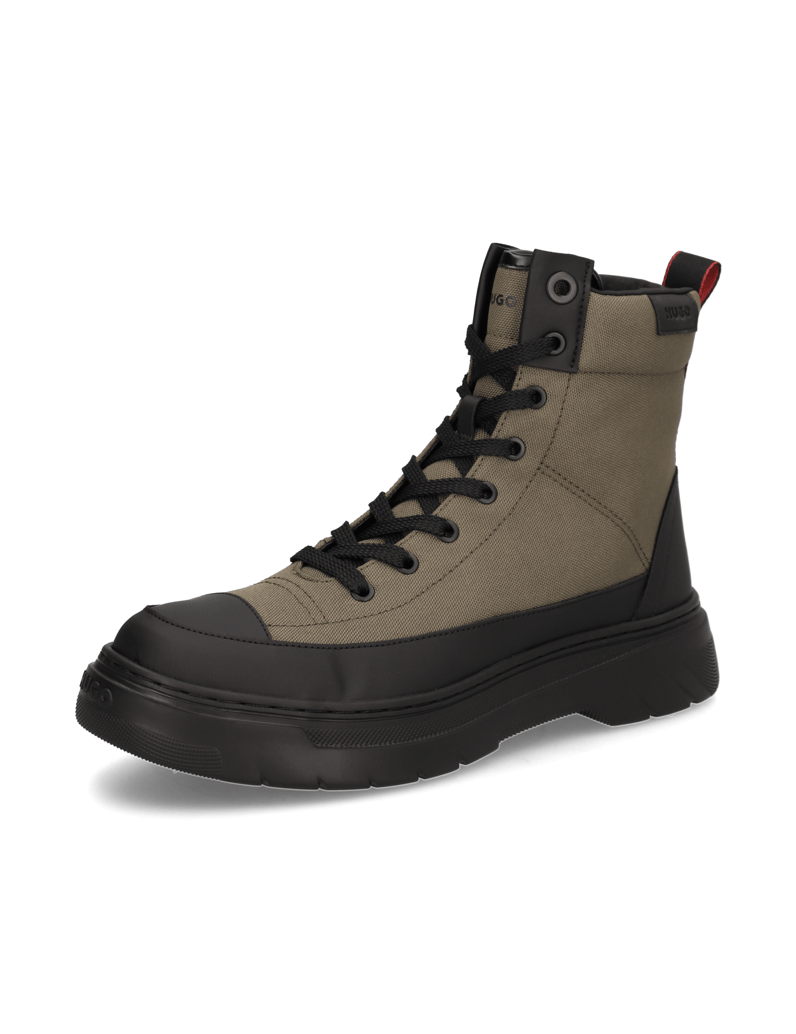 HUGO-kotníčkové-boty-olivová